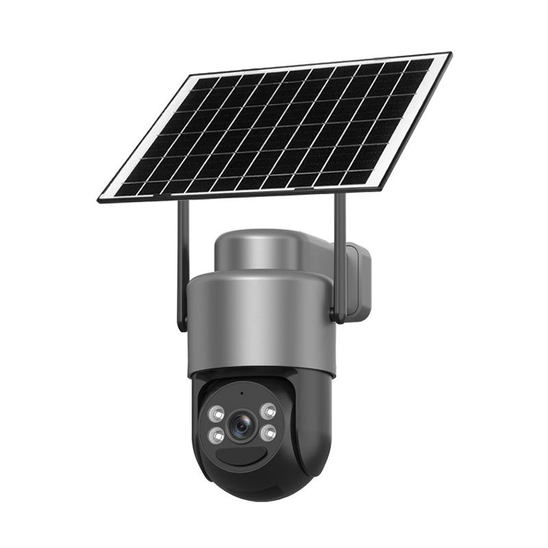 Kit de caméra de surveillance sans fil à énergie solaire avec alarme