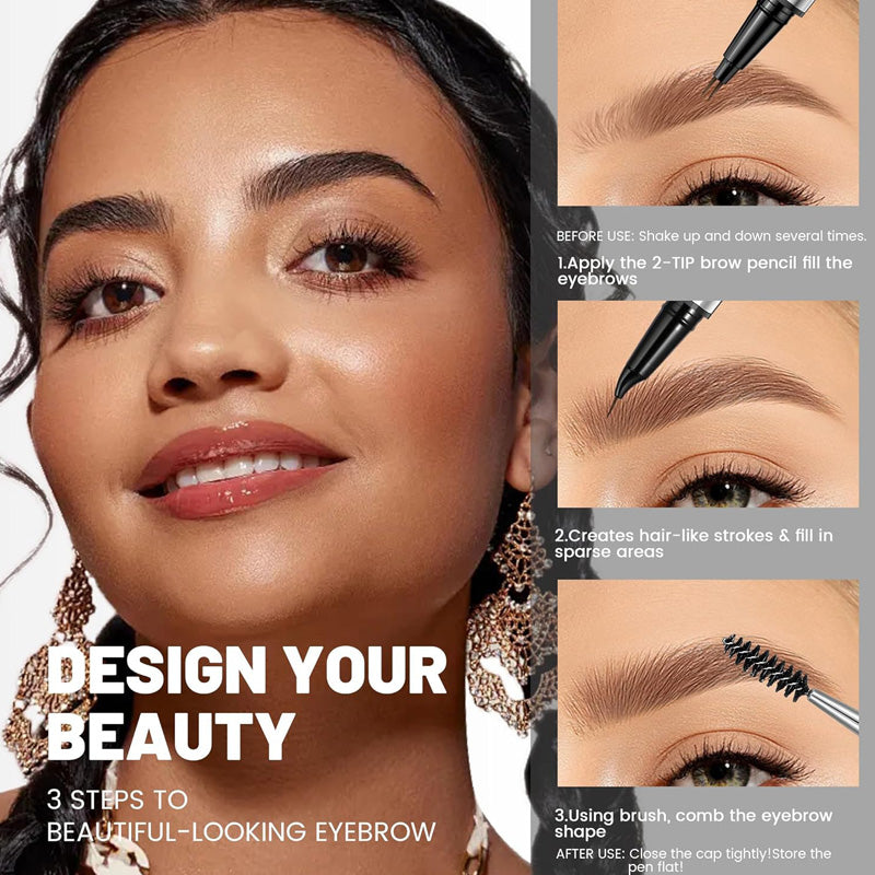 Stylo sourcils 4D – Des sourcils naturels et parfaits, et un eye-liner qui tient toute la journée !
