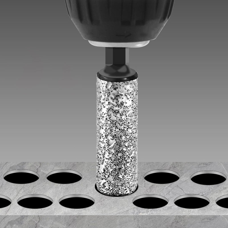 Ouvre-trou spécialisé pour perçage à sec brasé avec queue hexagonale 2 en 1