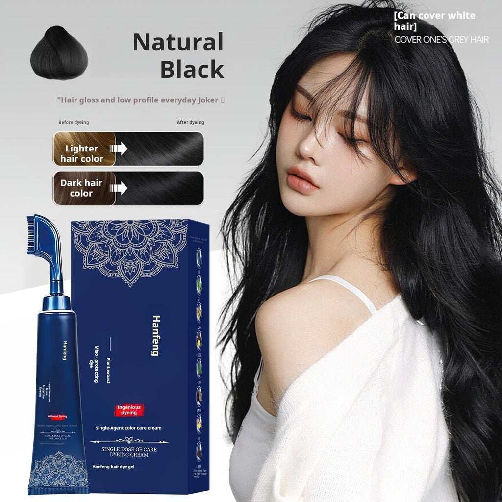 Peigne de coloration capillaire aux extraits végétaux pour usage domestique