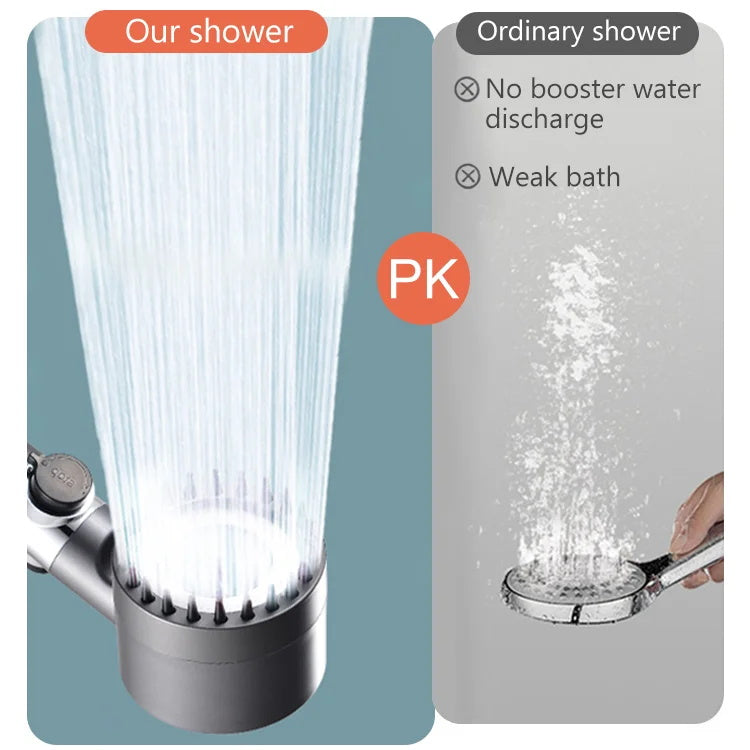 Pommeau de douche de luxe pour le soin de la peau et le massage - 3 modes de jet avec technologie d'économie d'eau pour une expérience de douche revitalisante