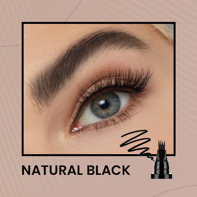 Crayon à sourcils naturel 4 pointes, créez rapidement un maquillage des sourcils élégant