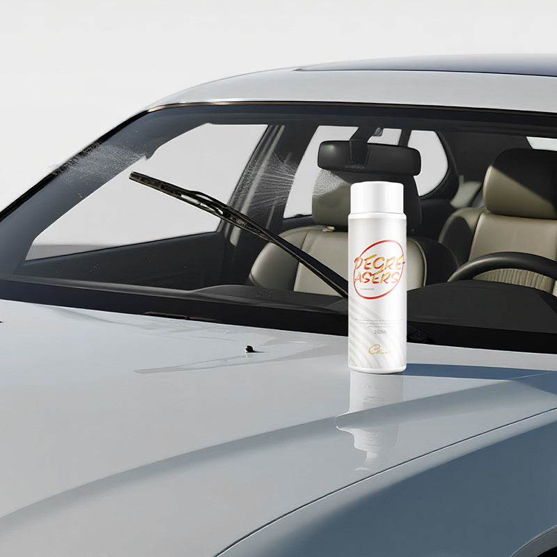 Agent nettoyant pour film gras de vitres de voiture