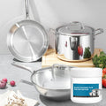 Pâte nettoyante anti-résidus brûlés - Nettoyage en profondeur des casseroles/poêles sans rayures, élimine la graisse et la carbonisation en 5 minutes