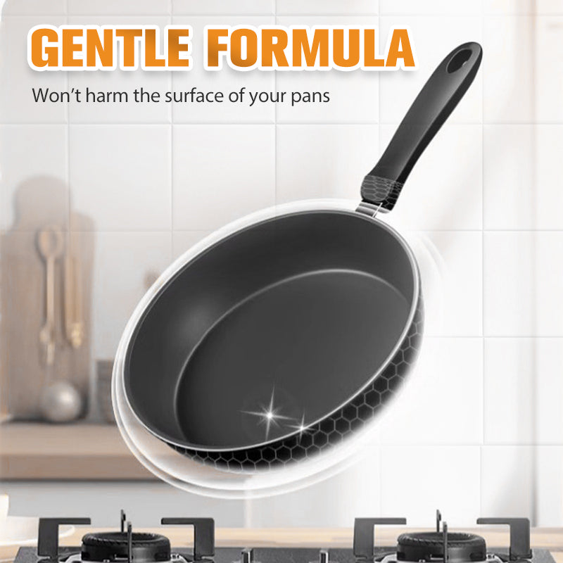 Pâte nettoyante anti-résidus brûlés - Nettoyage en profondeur des casseroles/poêles sans rayures, élimine la graisse et la carbonisation en 5 minutes