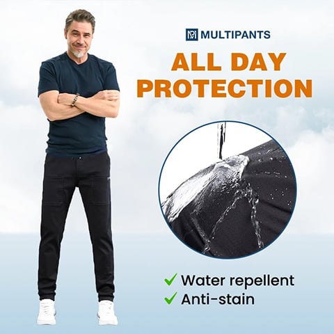 MultiPants – Pantalon cargo durable multi-poches ultra-extensible