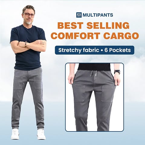 MultiPants – Pantalon cargo durable multi-poches ultra-extensible