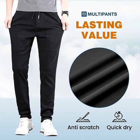 MultiPants – Pantalon cargo durable multi-poches ultra-extensible