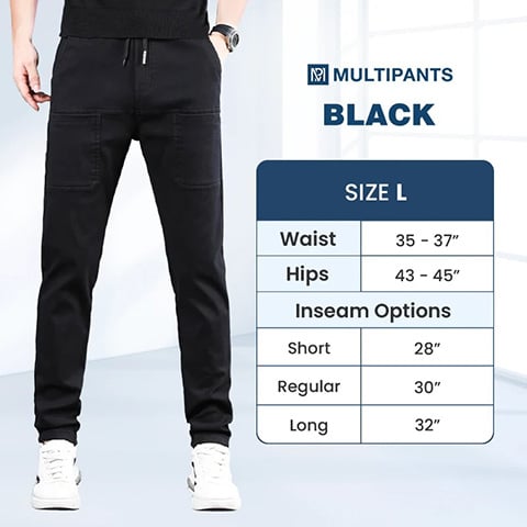 MultiPants – Pantalon cargo durable multi-poches ultra-extensible