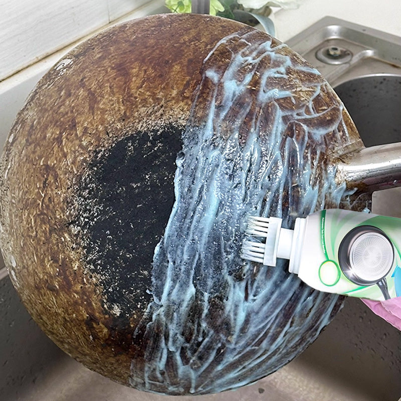 Nettoyant pelliculaire pour résidus brûlés – Dissout la graisse carbonisée tenace en 5 minutes, non toxique et sans frottage nécessaire