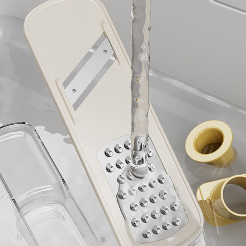 Mandoline 3-en-1 avec récipient – Lames tranchantes pour des coupes de légumes parfaites, compacte et lavable au lave-vaisselle