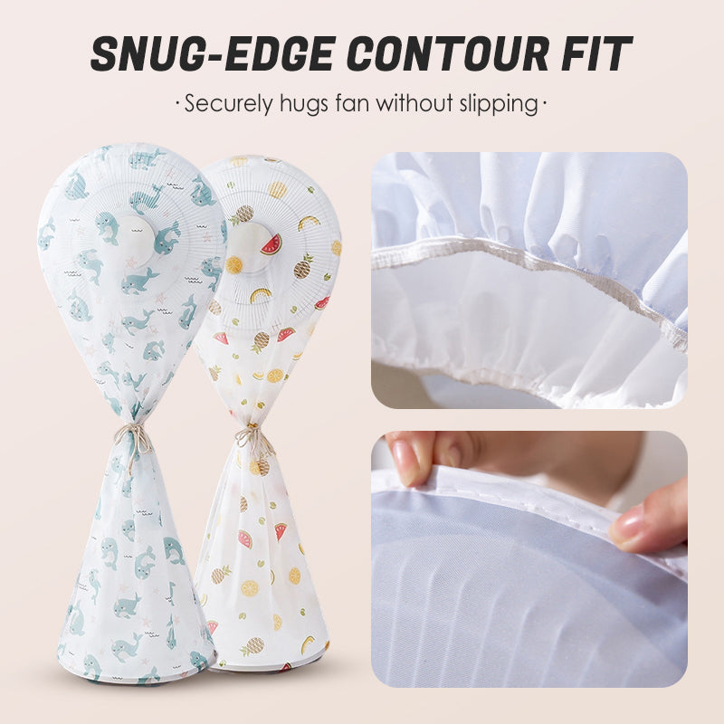 Housse anti-poussière pour ventilateur de sol à couverture complète à 360°