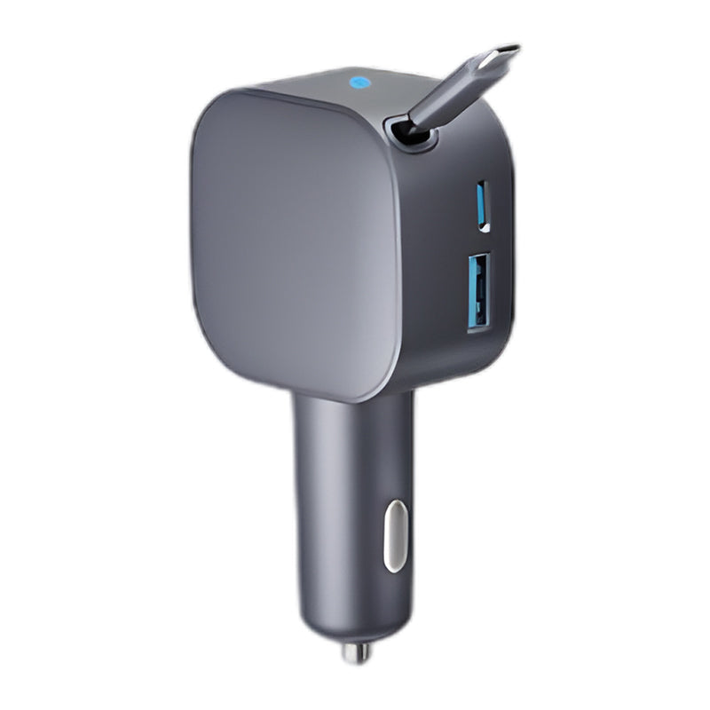Chargeur de voiture compact rétractable