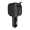 Chargeur de voiture compact rétractable