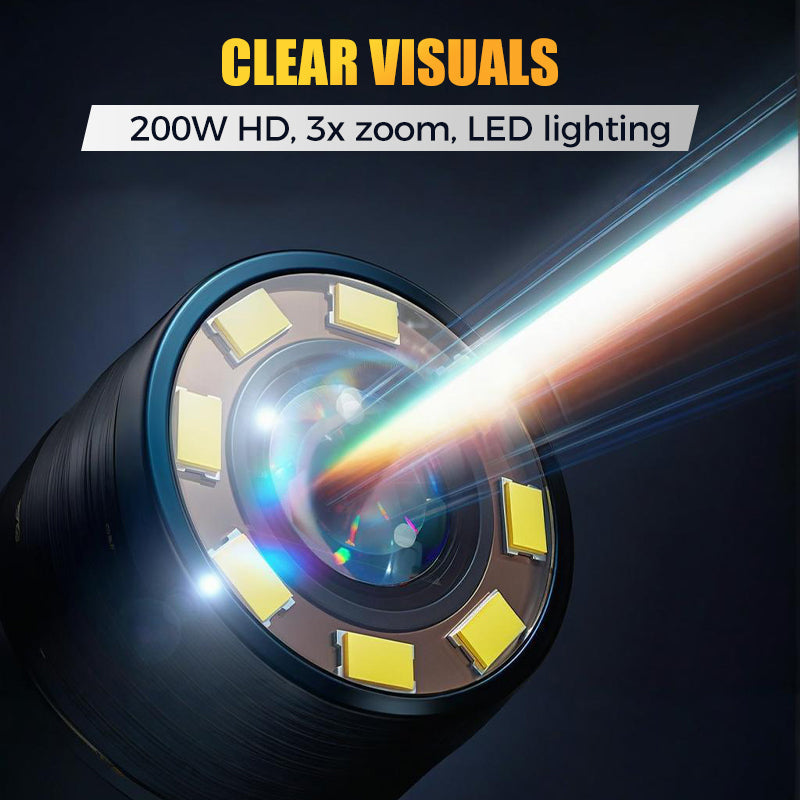Endoscope HD étanche avec éclairage LED