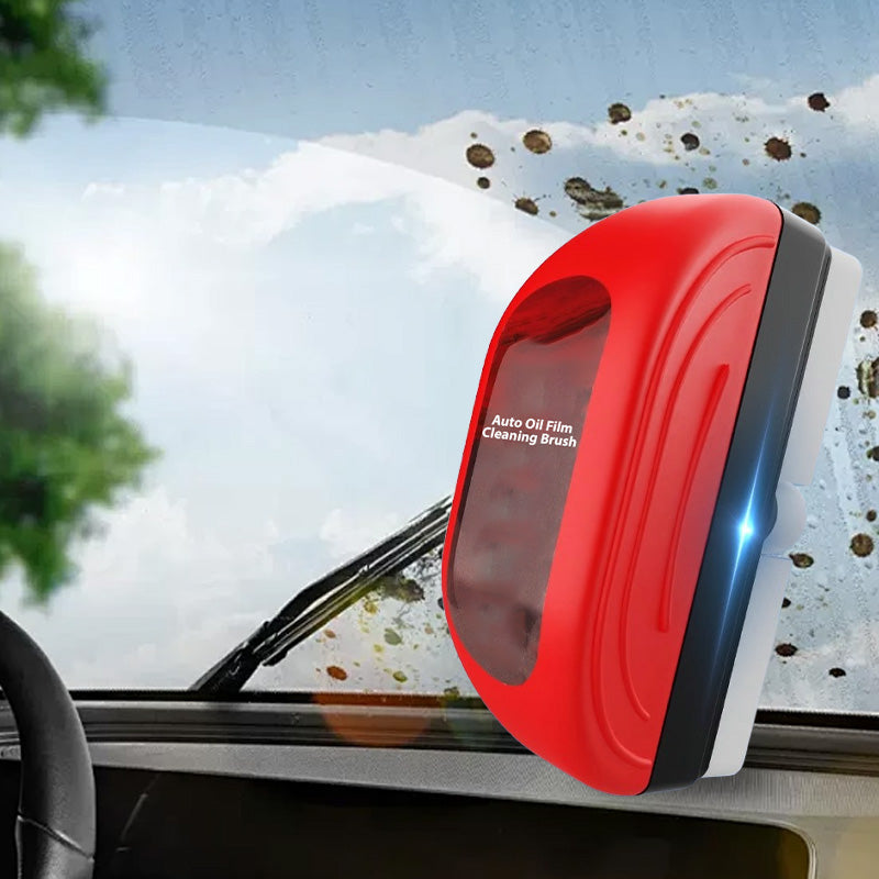 Brosse de nettoyage pour film gras automobile avec recharge de liquide de 100 ml - Ensemble de 4 pièces