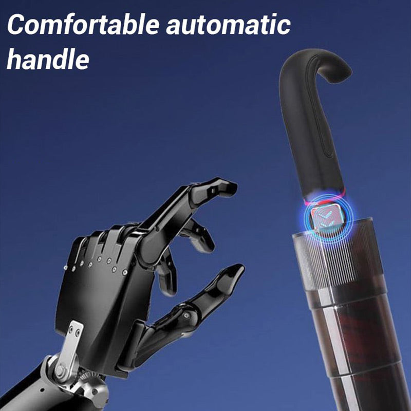 Parapluie Rétractable Résistant aux Intempéries avec Housse Imperméable