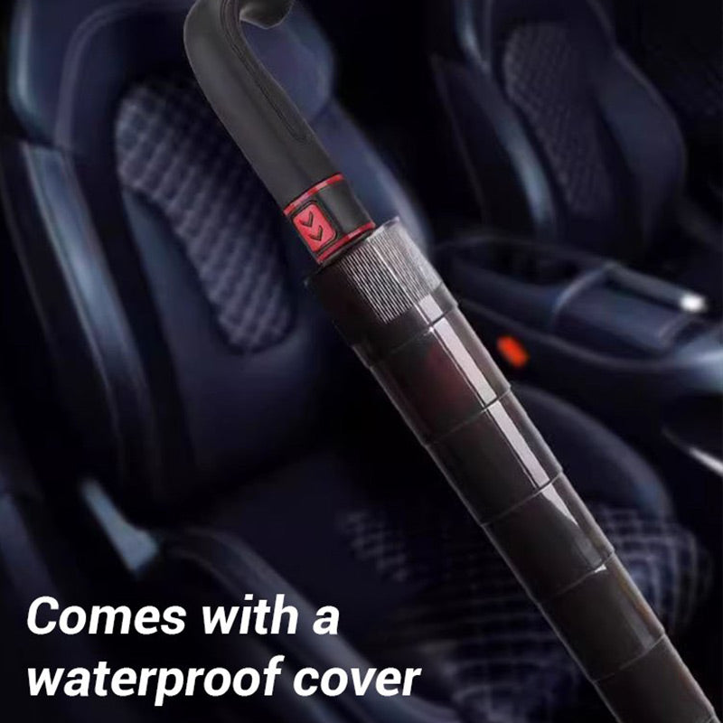 Parapluie Rétractable Résistant aux Intempéries avec Housse Imperméable