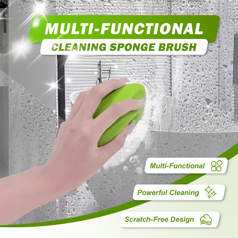 Éponge-brosse multi-usage anti-calcaire pour salle de bain