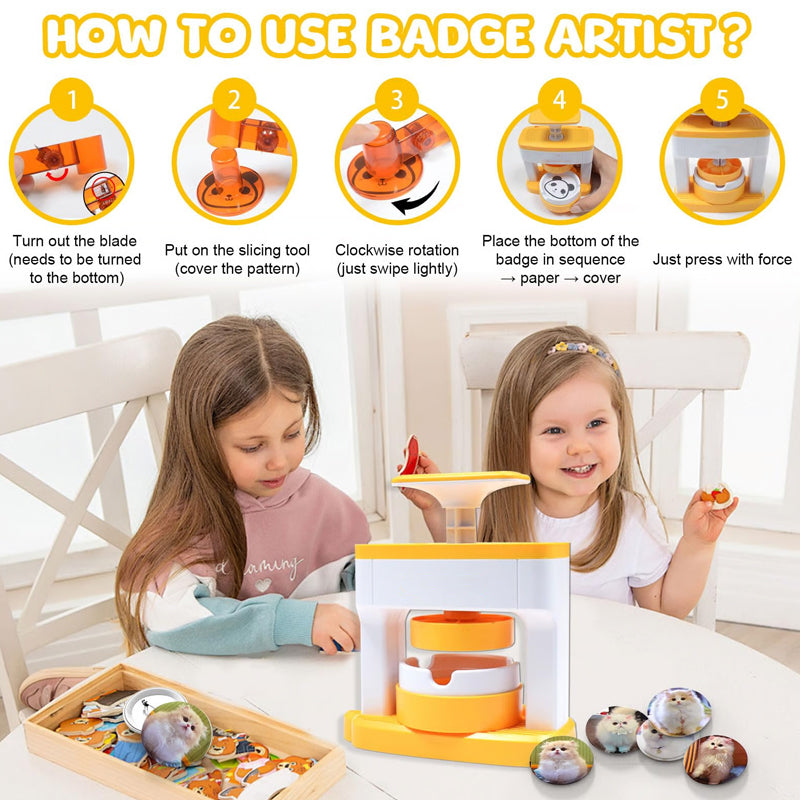 Kit de fabrication de badges à épingler DIY avec accessoires