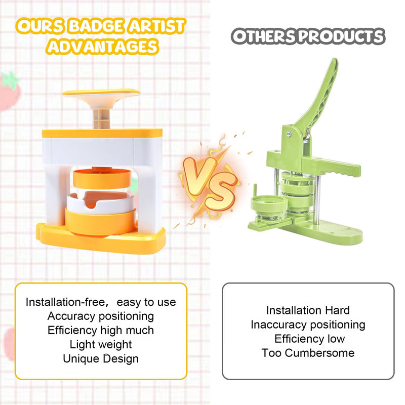 Kit de fabrication de badges à épingler DIY avec accessoires