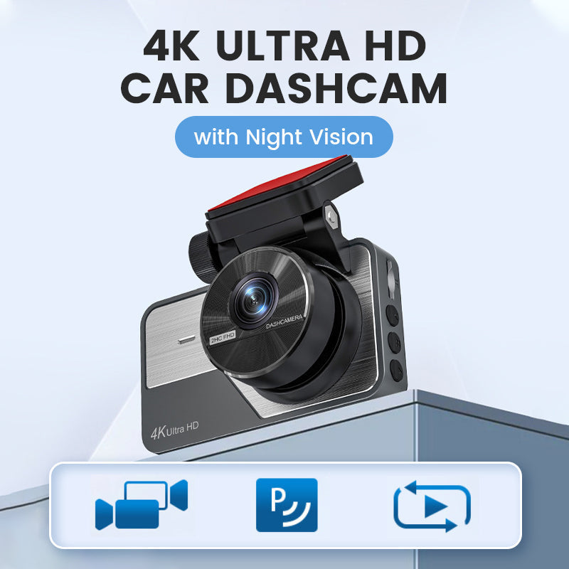 Dashcam de voiture 4K Ultra HD avec vision nocturne
