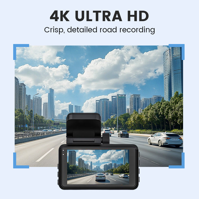 Dashcam de voiture 4K Ultra HD avec vision nocturne