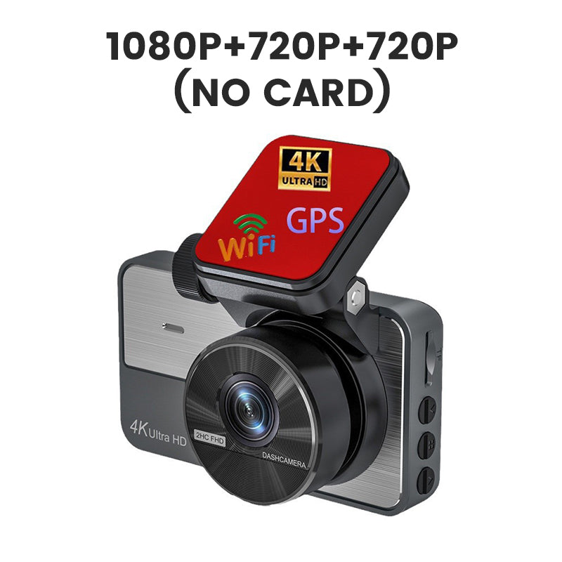 Dashcam de voiture 4K Ultra HD avec vision nocturne
