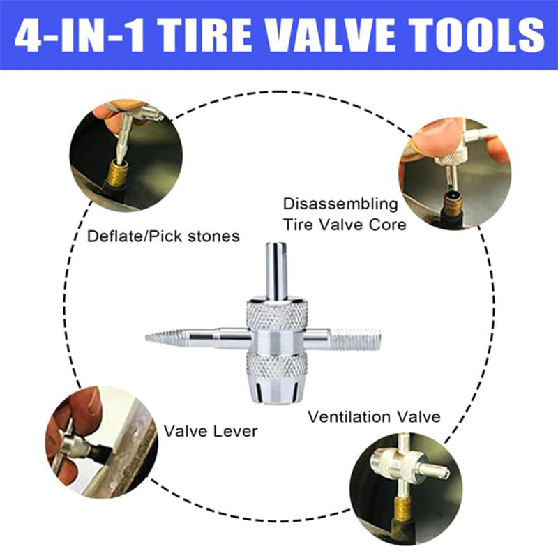 Kit d'outils de valve de pneu de voiture à changement rapide