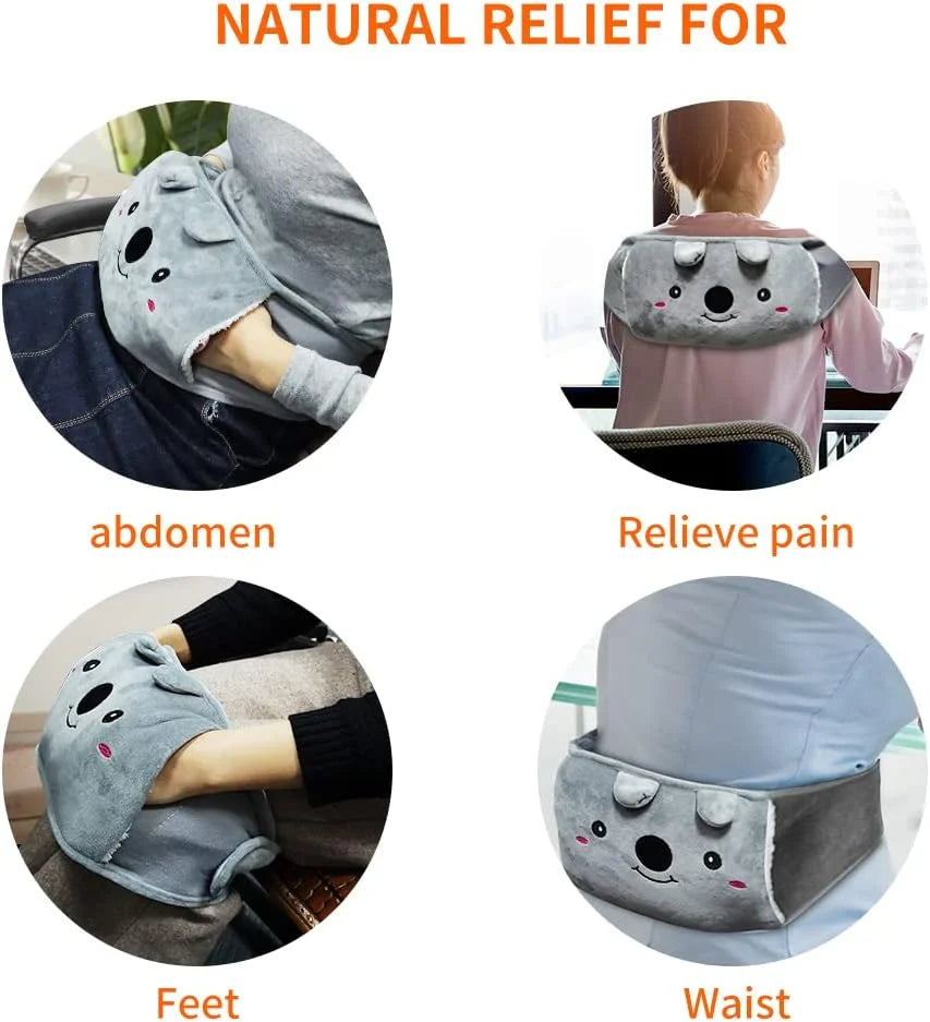Ceinture bouillotte peluche rechargeable