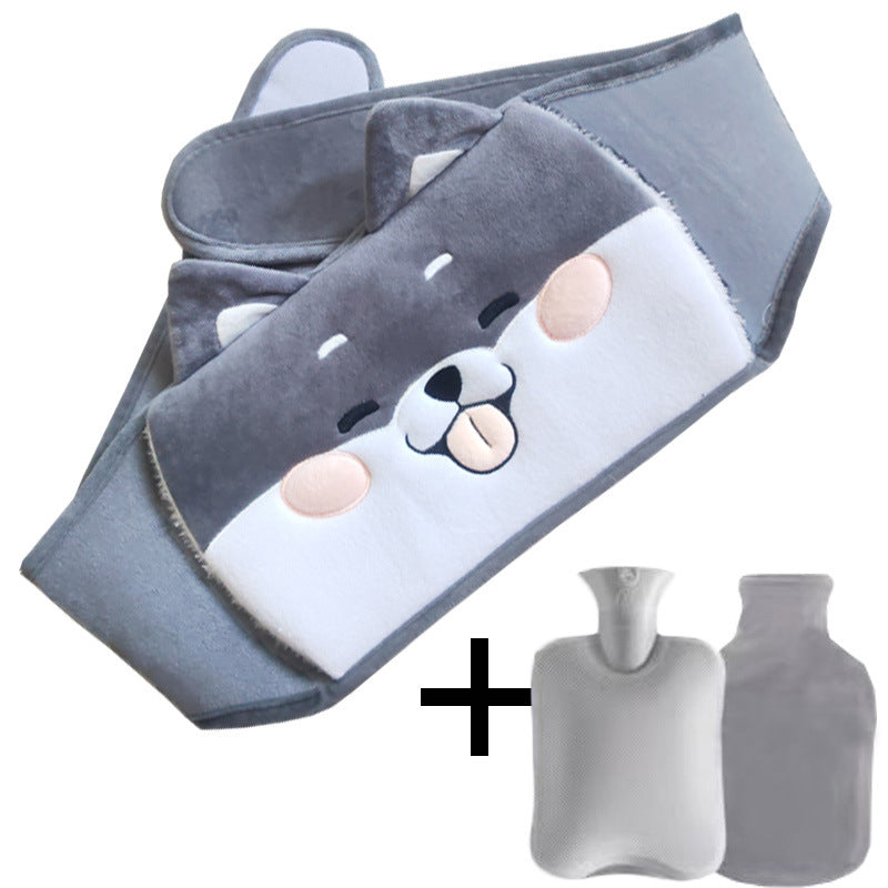 Ceinture bouillotte peluche rechargeable