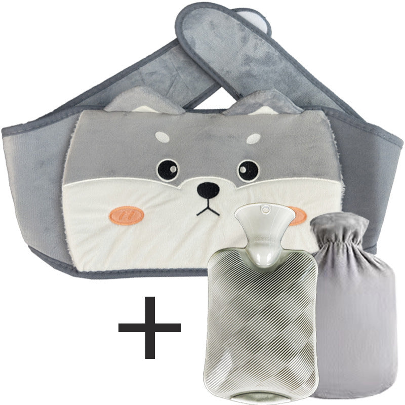 Ceinture bouillotte peluche rechargeable