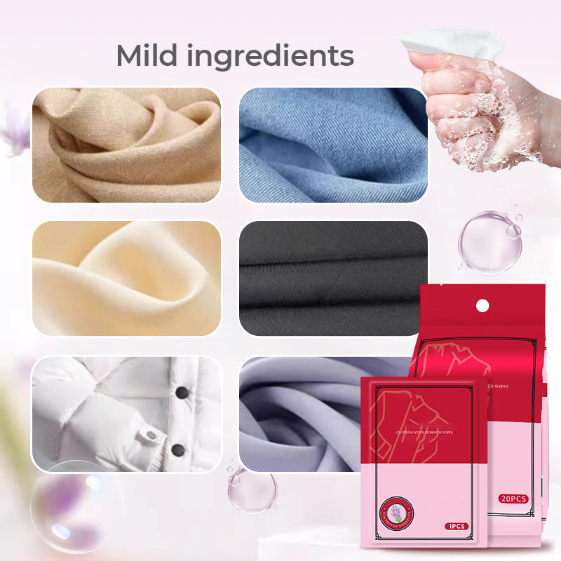 Lingettes humides détachantes d'urgence portables