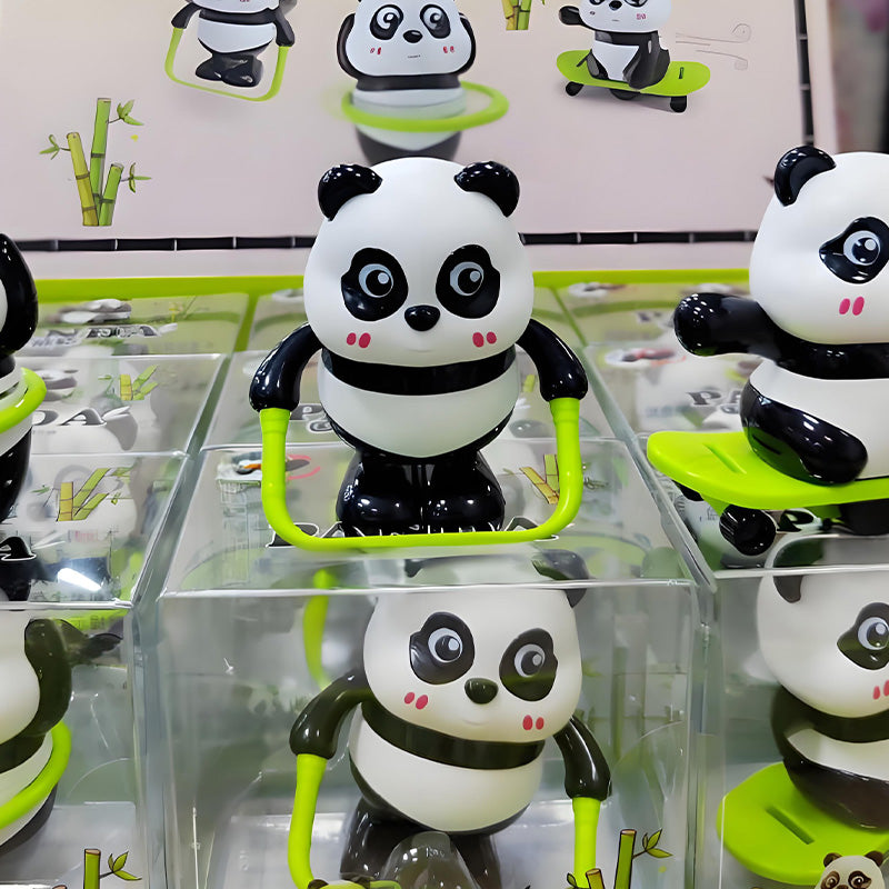 Adorable ensemble de jouets panda à remonter pour enfants