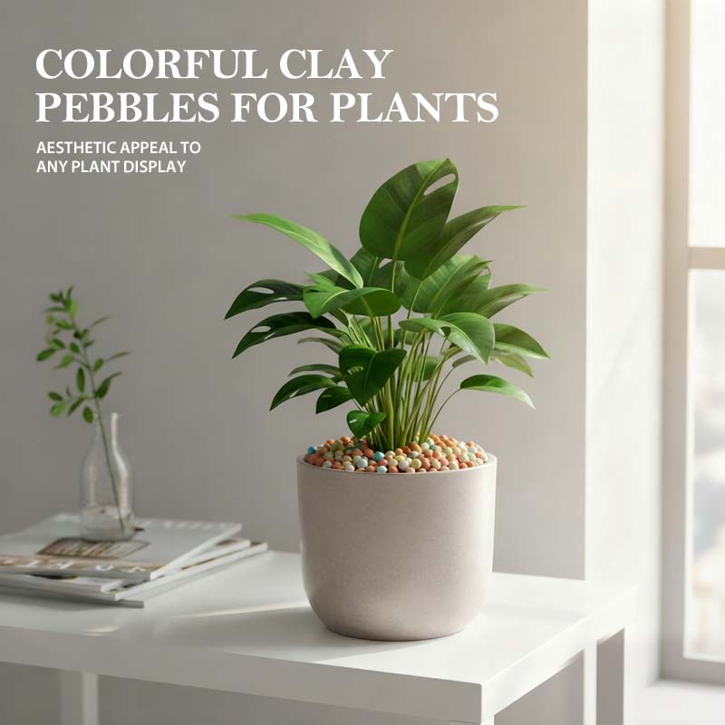 Billots d'argile colorés pour plantes