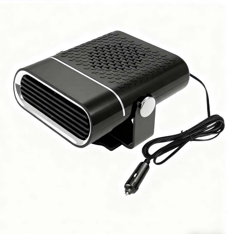 Ventilateur de voiture portable 2 en 1 avec fonction de chauffage – Rotatif à 360°, dégivrage rapide, chauffage et ventilation, silencieux et léger pour l'hiver et l'été !