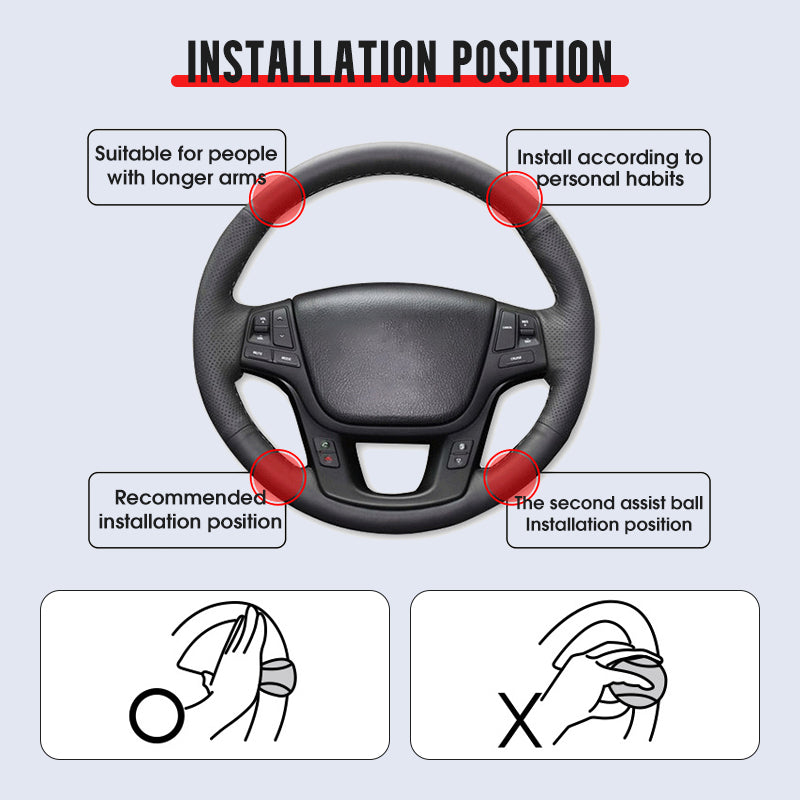 Spinner knob for effortless steering