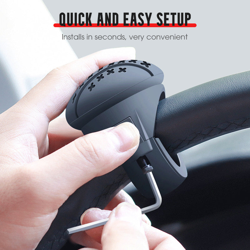 Spinner knob for effortless steering
