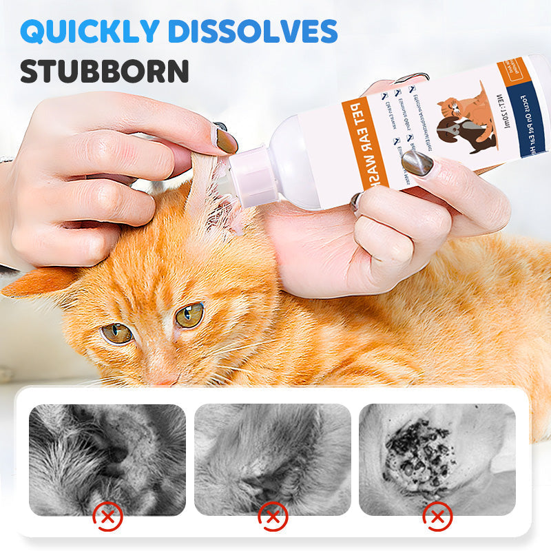 Nettoyant auriculaire pour animaux – Formule douce à l'aloès apaisant pour chiens et chats, prévient les infections et les odeurs