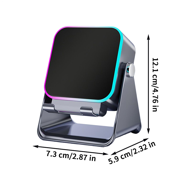 Haut-parleur Bluetooth à induction sans fil 5 en 1 avec support de téléphone réglable