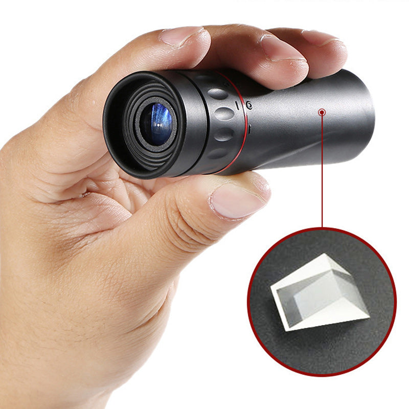 MAINTENANT ! Télescope monoculaire portable d'extérieur - 12x50 haute définition avec adaptateur pour smartphone pour les aventures