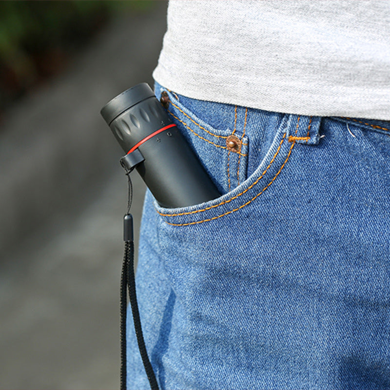 MAINTENANT ! Télescope monoculaire portable d'extérieur - 12x50 haute définition avec adaptateur pour smartphone pour les aventures