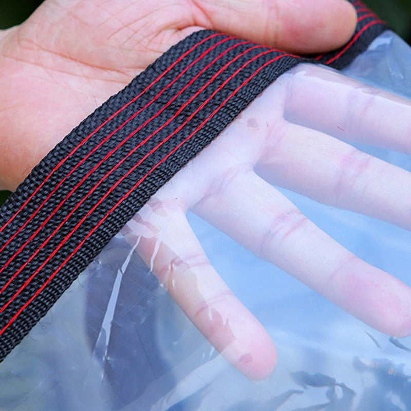 Bâche robuste, transparente, imperméable et isolante