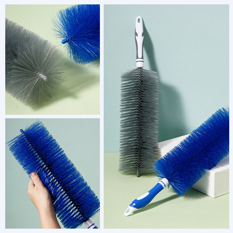 Outil de dépoussiérage à brosse en éventail