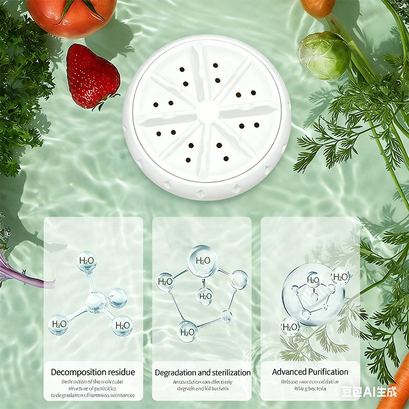 Lave-fruits et légumes portables et efficaces