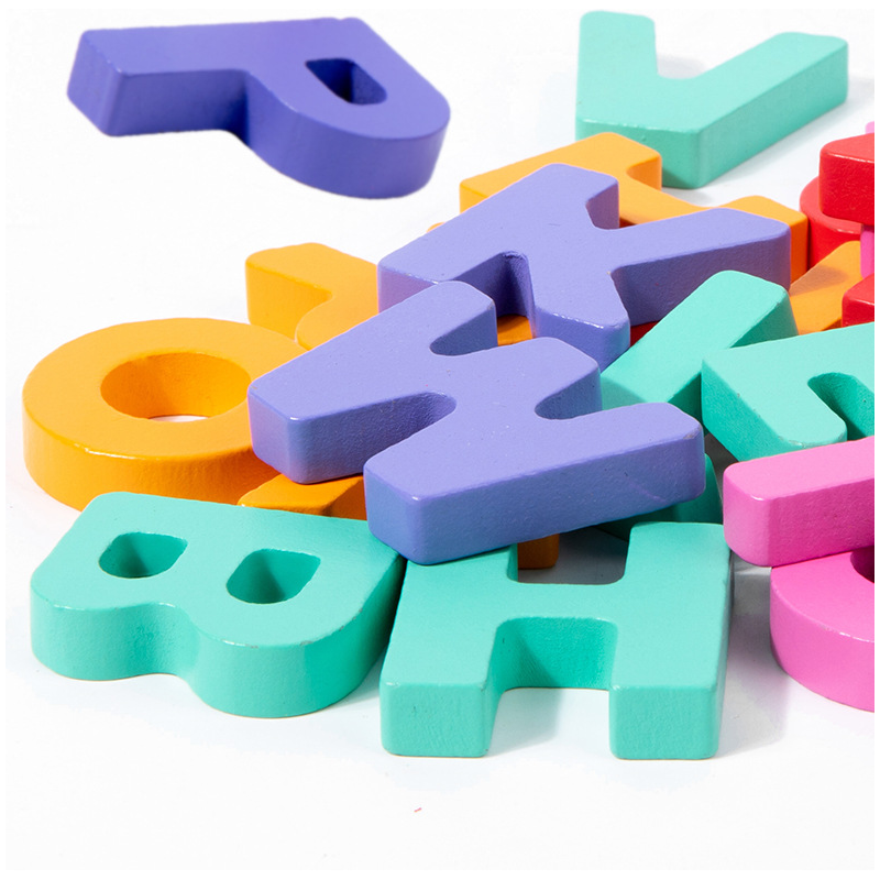 Lettres et animaux en bois ¨C 26 pièces, éducatif et amusant