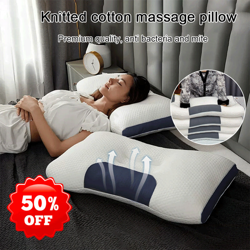 Oreillers Oreiller de sommeil Noyau de haute qualité Oreiller de soutien ergonomique profilé Adapté au sommeil doux