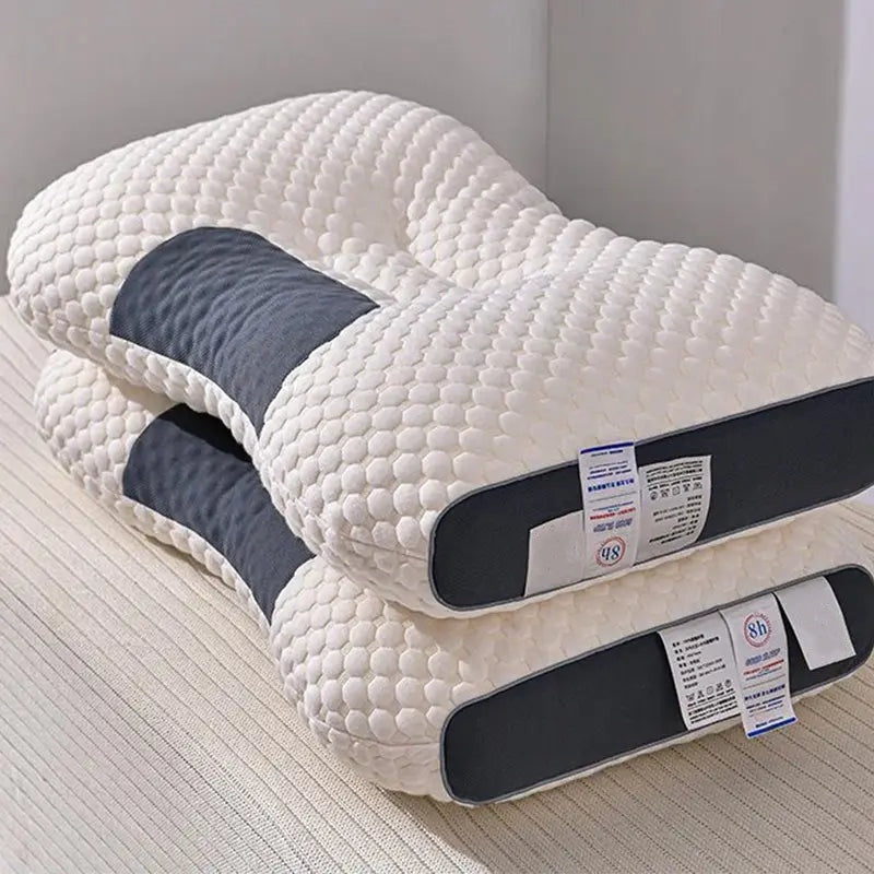 Oreillers Oreiller de sommeil Noyau de haute qualité Oreiller de soutien ergonomique profilé Adapté au sommeil doux