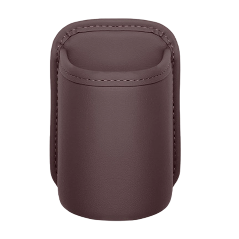 2026 Porte-gobelet de porte de voiture en cuir – Large ouverture, facile d'accès pour boissons et téléphone. Fixation sécurisée par clip. Cuir PU, robuste et élégant.