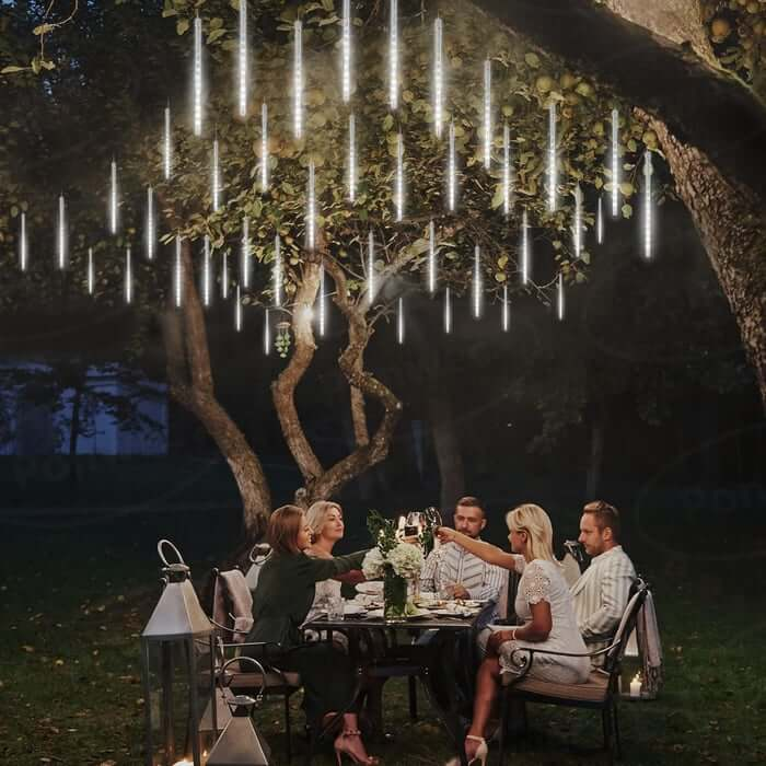 Guirlande lumineuse effet chute de neige